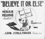 Watch Believe It or Else (Short 1939) Sockshare